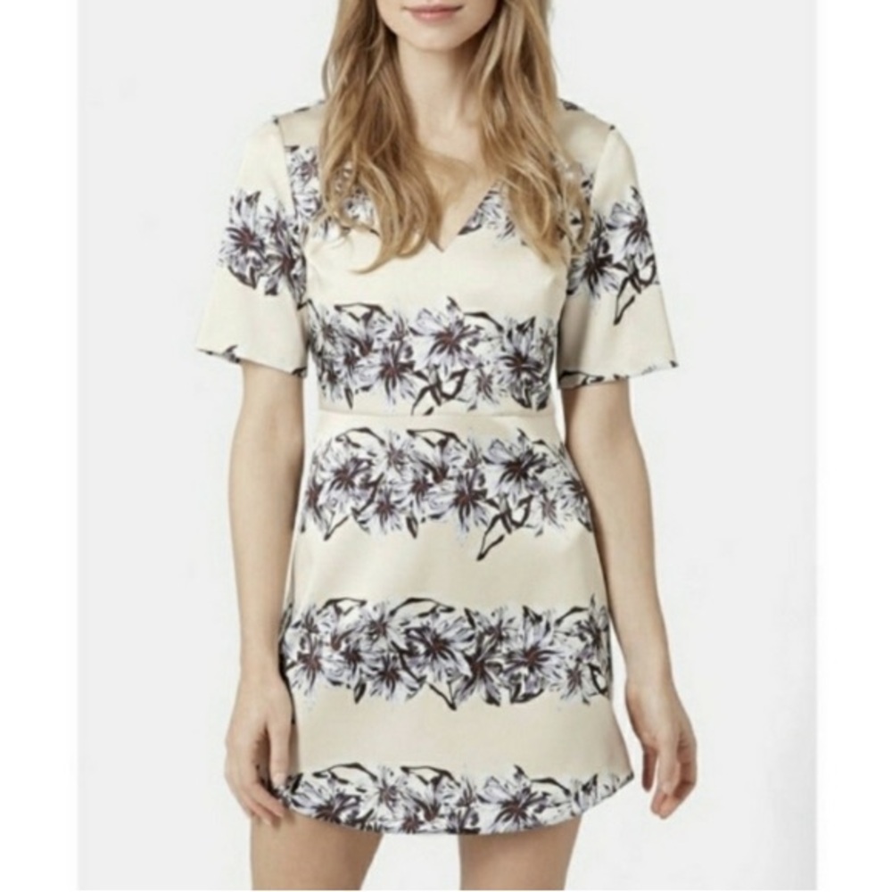 Topshop Mini Floral Dress